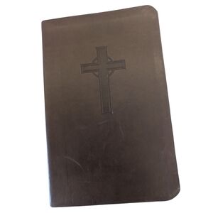 Faux Leather Holy Bible With Embossed Cross - Giant Print Edition NKJV